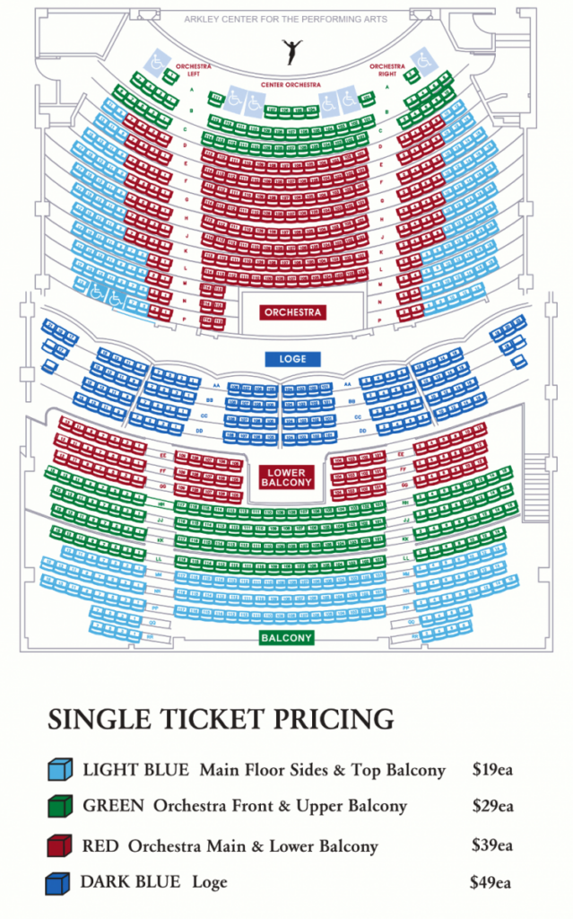 Arkley Center Seating chart